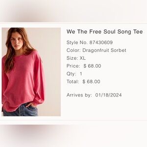Free People We Tge Free Soul Song Tee